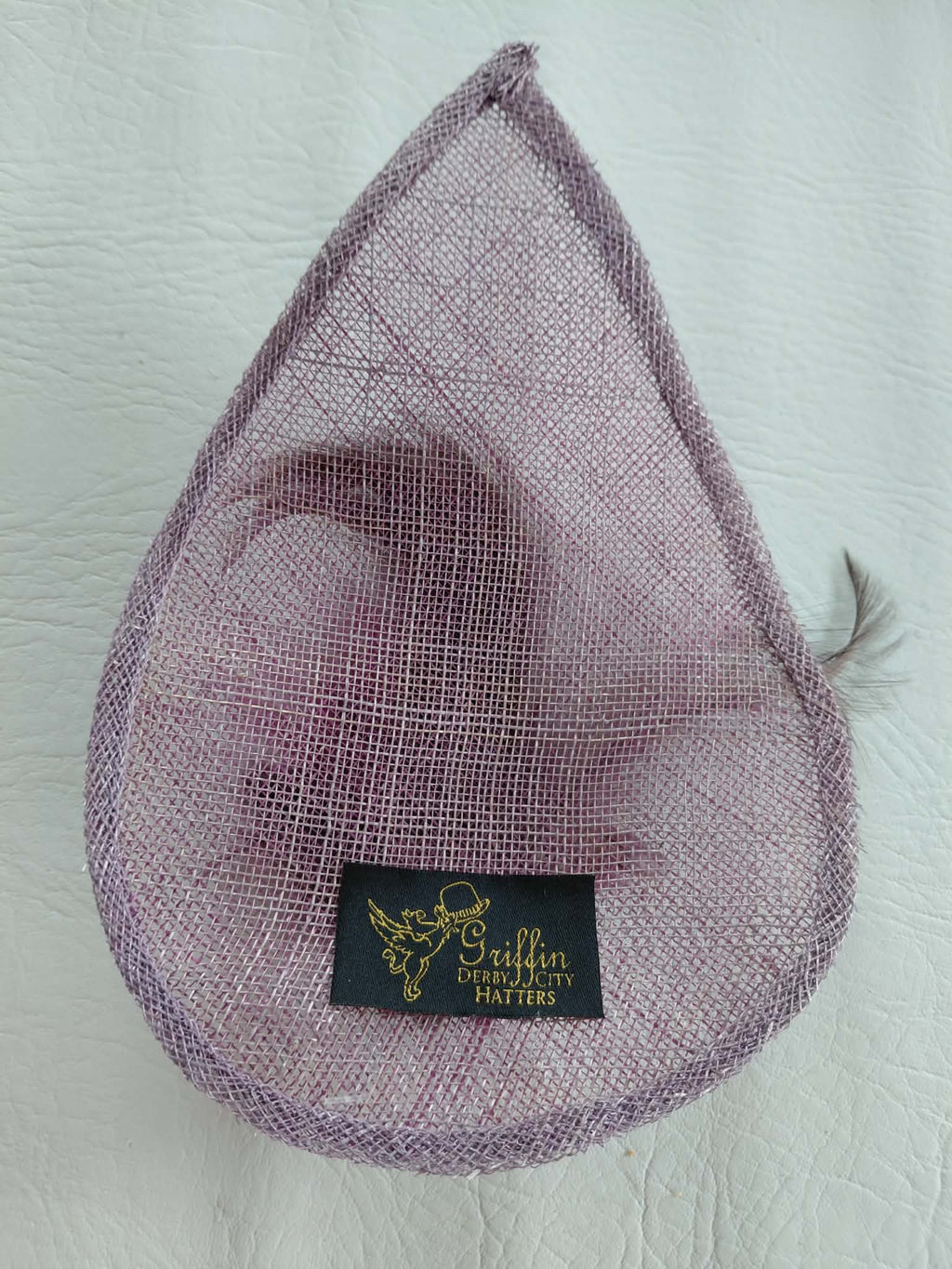 Small Teardrop Fascinator - Purple & Plum